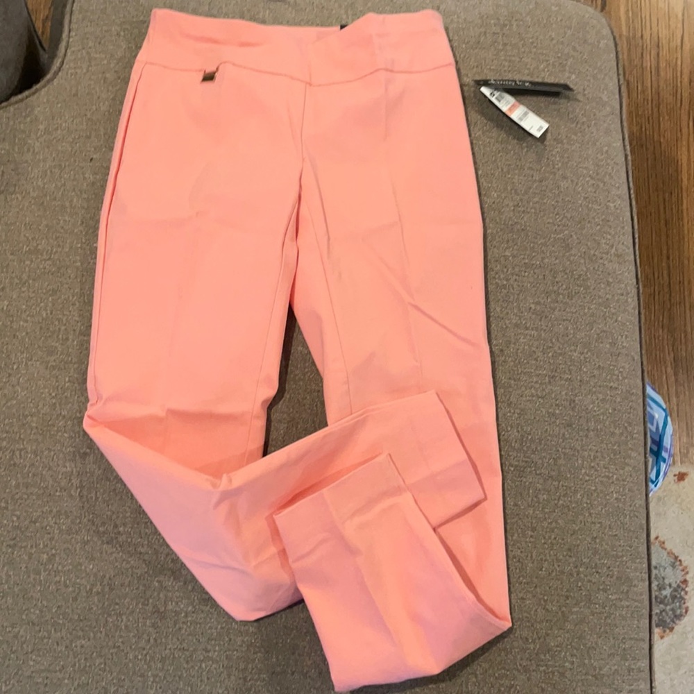 NWT ALFANI petite skinny leg tummy control dress pants